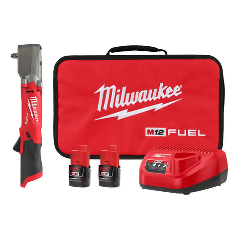 Kit Llave Impacto Ángulo Recto M12 Fuel Milwaukee 2564-22 Rojo