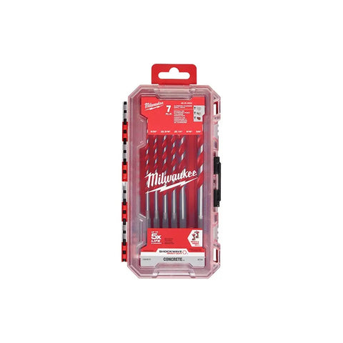 Brocas Carburo Para Concreto Milwaukee 48-20-9052 7 Piezas