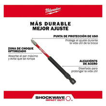 Jgo 5 Brocas Impacto Phillips Ph2 3-1/2 48324564 Milwaukee