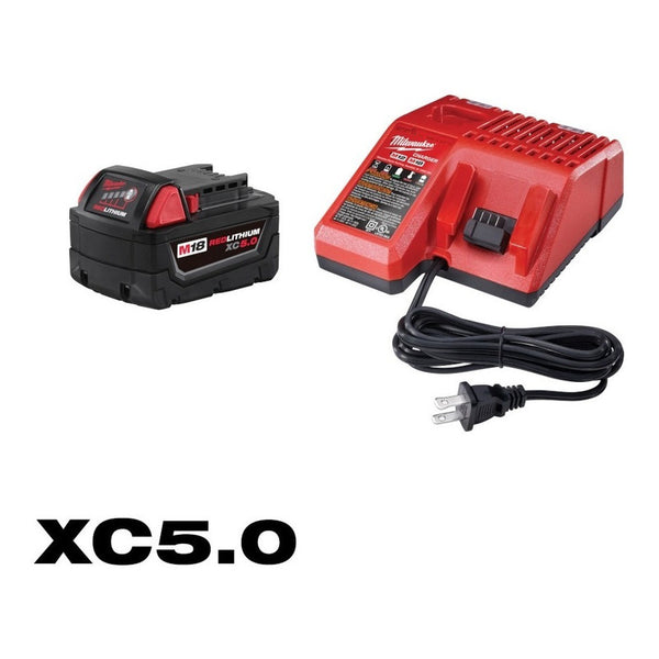 Kit Cargador Y Batería M18 Xc 5.0 Milwaukee 48-59-1850