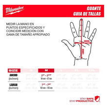 Guantes Anticorte Niv.1 Baño Nitrilo Milwaukee 48228901 Rojo