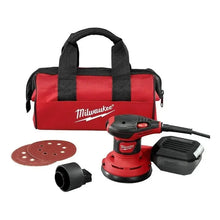Lijadora Orbital 5 Milwaukee 6034-21 Con 360w 12000 Opm Rojo