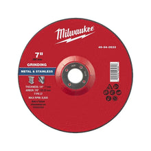 Disco De Desbaste Para Metal Milwaukee 7  49940533 Rojo Rojo