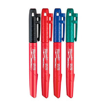 4 Pzas Marcador Rojo-negro-azul-verde 48223106 Milwaukee