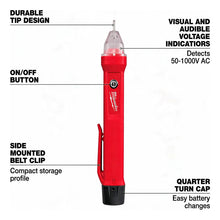 Detector De Voltaje Milwaukee 3200-20 Rojo Rojo