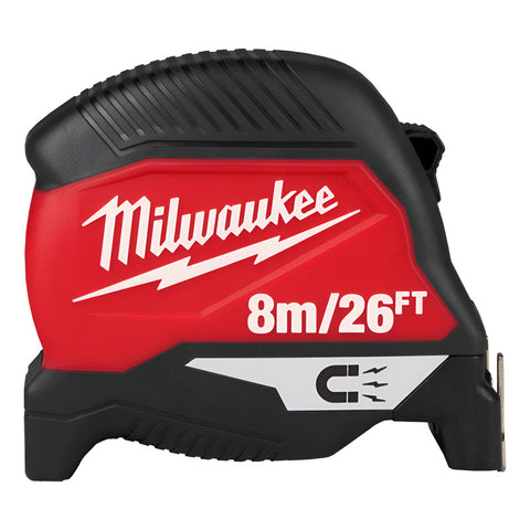 Flexómetro Magnético Con 8 Metros Milwaukee 48-22-1026m