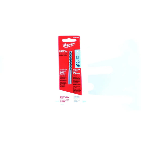 Broca De Cobalto Red Helix 1/8 Milwaukee 48-89-2305