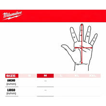 Guantes De Cuero De Cabra Talla Mediana Milwaukee 48730011 Naranja Oscuro