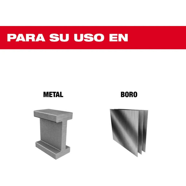 Disco Corte Metal Performance+ 7 Tipo1 Milwaukee 49940133 Rojo