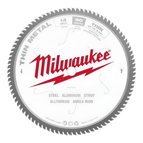 Disco De Corte En Seco Inox 14 Pulgadas Milwaukee 48404510 Blanco