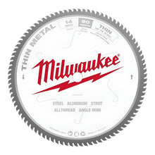 Disco De Corte En Seco Inox 14 Pulgadas Milwaukee 48404510 Blanco