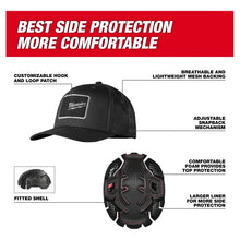 Gorra Antigolpes Ajustable Milwaukee 48731063 Nivel 2 Negro Negro
