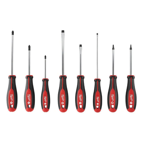 Jgo 8 Pzas Desarmadores Pta/cuadrada Milwaukee 48-22-2718