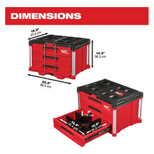 Caja Herramientas Packout 3 Cajones Milwaukee 48228443 Rojo