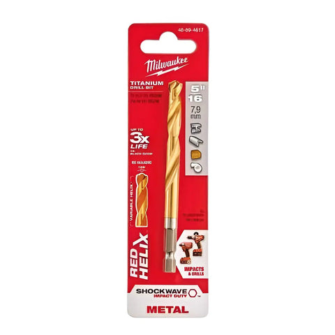 Broca De Titanio Shockwave 5/16 Milwaukee 48894617