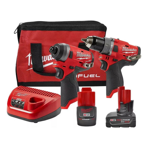 Milwaukee M12 Fuel 2598-22  Rotomartillo + Llave De Impacto