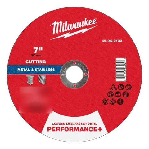 Disco Corte Metal Performance+ 7 Tipo1 Milwaukee 49940133 Rojo