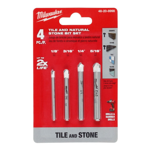 Juego De Brocas Para Piedra Natural Milwaukee 48-20-8998