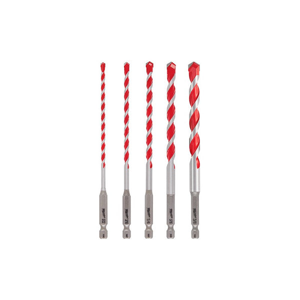 Kit Brocas Carburo Concreto Milwaukee 48209051 Con 5 Pzas