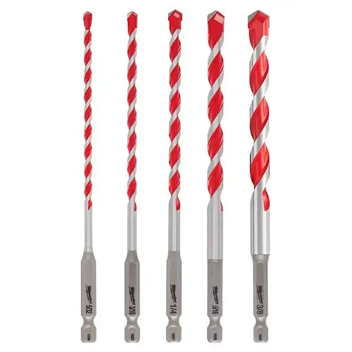 Kit Brocas Carburo Concreto Milwaukee 48209051 Con 5 Pzas