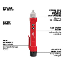 Detector Voltaje S/contacto C/led 320220 Milwaukee Rojo