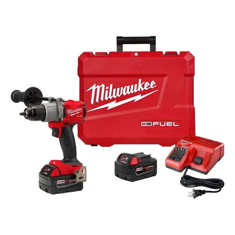 Kit Rotomartillo 1/2 + Cargador + Estuche Milwaukee 2804-22 Rojo