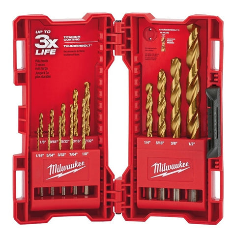 Juego 14 Pz Brocas Thunderbolt Titanium 48-89-0011 Milwaukee