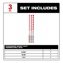 Juego 3 Brocas Punta De Carburo Concreto Milwaukee 48209050