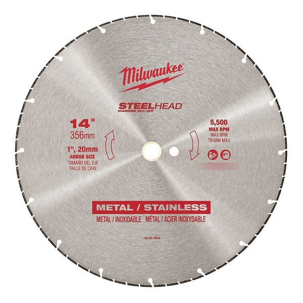 Disco De 14 PuLG. Steelhead Corte Metal Milwaukee 49-93-7840