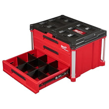 Caja De Herramientas 3 Cajones Packout Milwaukee 48228443 Rojo