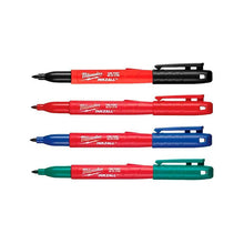 4 Pzas Marcador Rojo-negro-azul-verde 48223106 Milwaukee